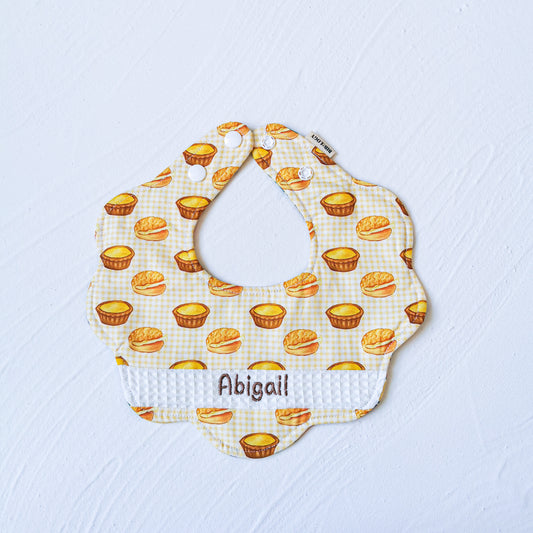 Flower Bib| Egg Tart & Pineapple Bun