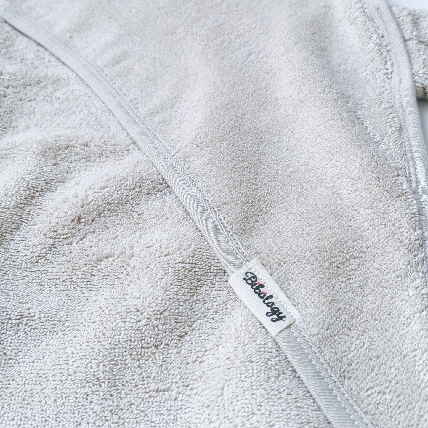 Organic Cotton Teddy Ear Hood Towel- Light Brown