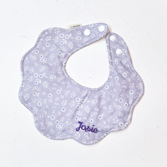 Flower Bib| Purple Floral