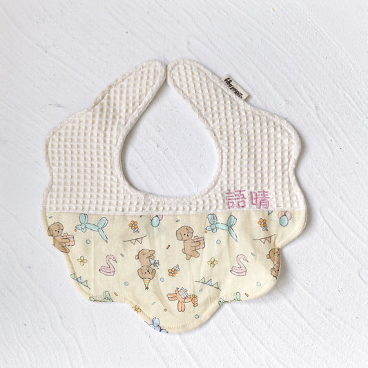 Flower Bib| Bears & Donuts