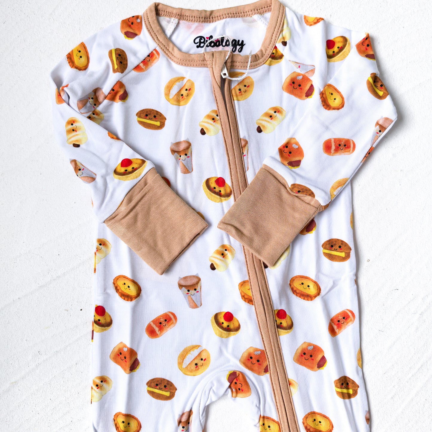 Bamboo Zip Romper Hong Kong Bread