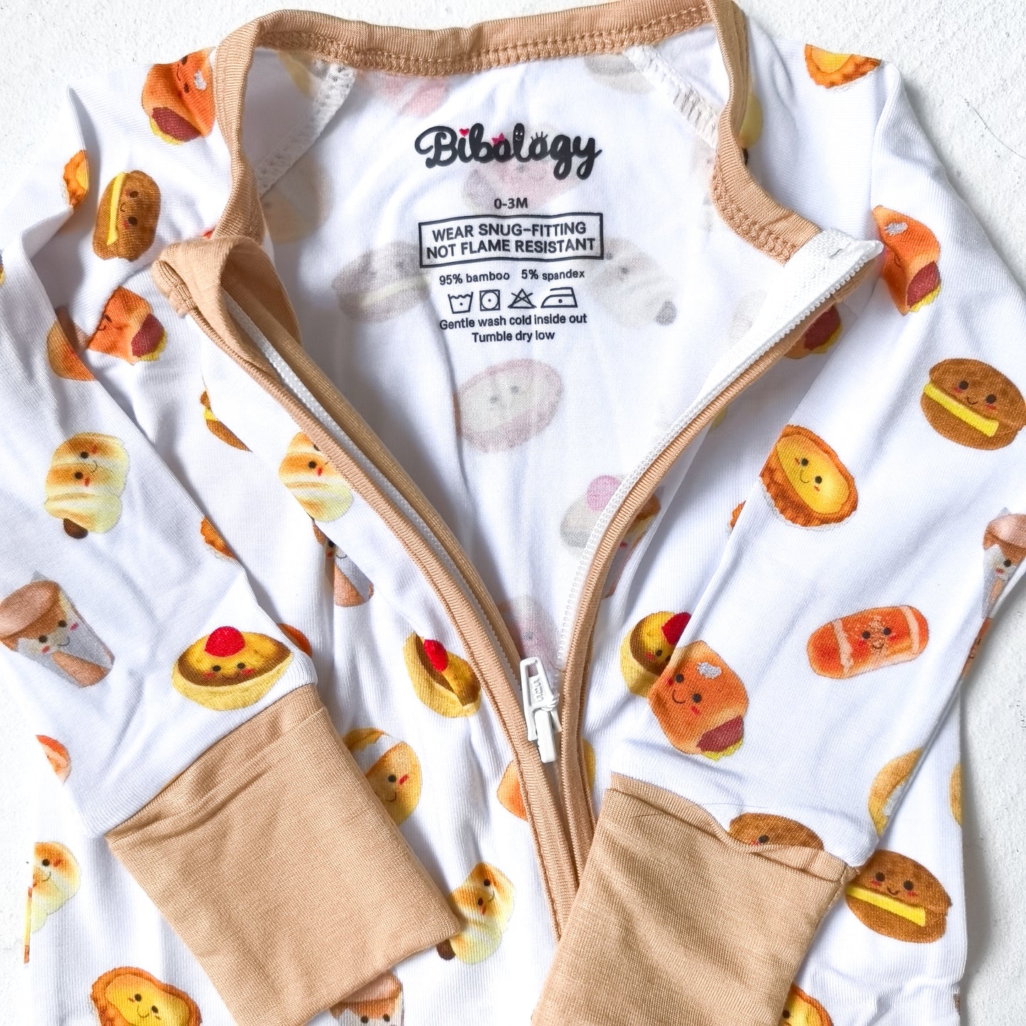 Bamboo Zip Romper Hong Kong Bread