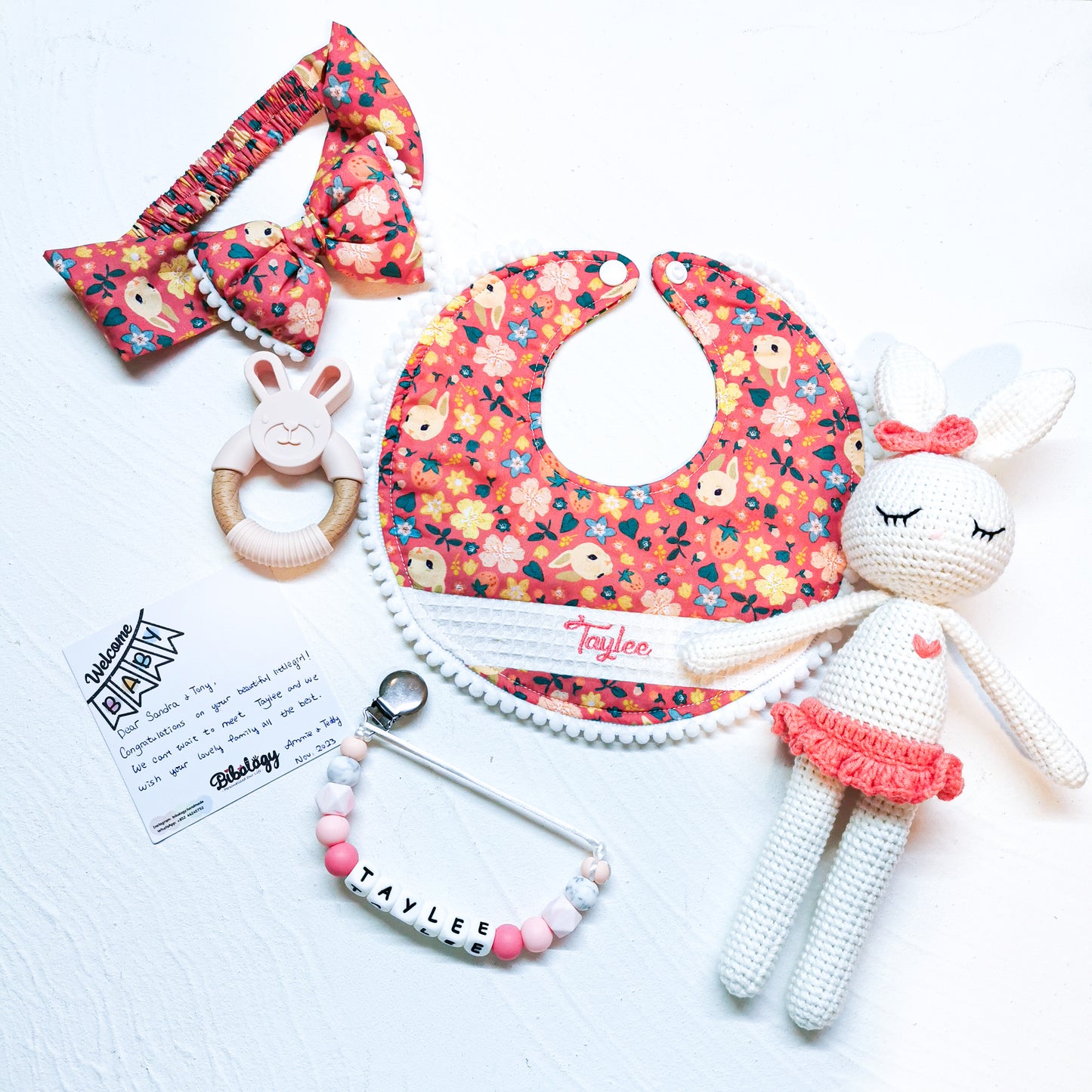 Gift Set| Red Floral Bunny