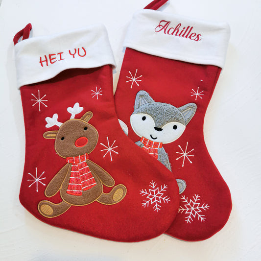 IN STOCK| Embroidered Family Holiday Christmas Stockings