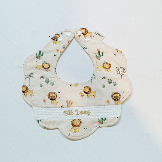 Flower Bib| Lion in the meadow
