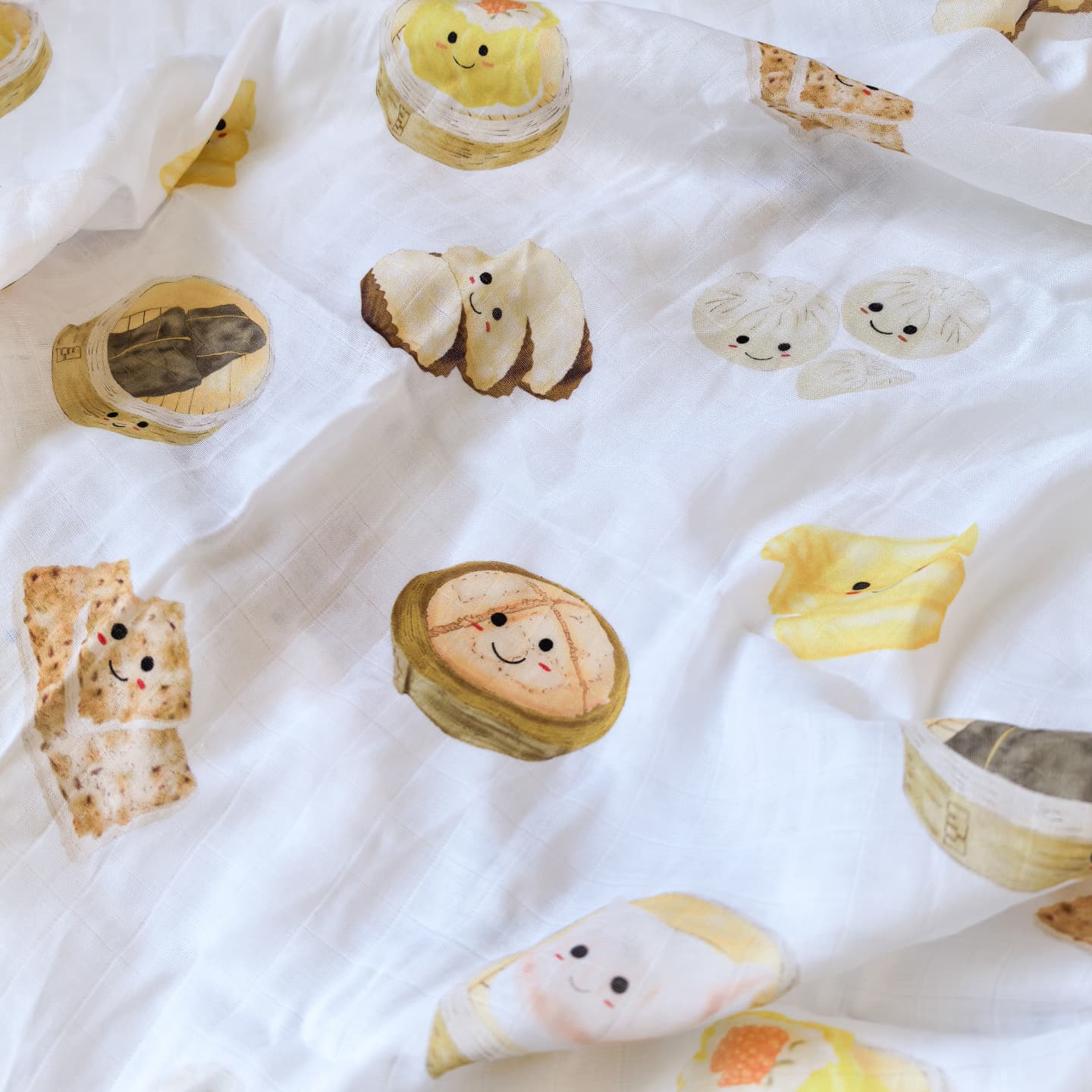 Baby Swaddle - Dim Sum (with embroidered Name)