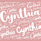 PERSONALIZED DOUBLE SIDE FLANNEL BLANKET| Cynthia