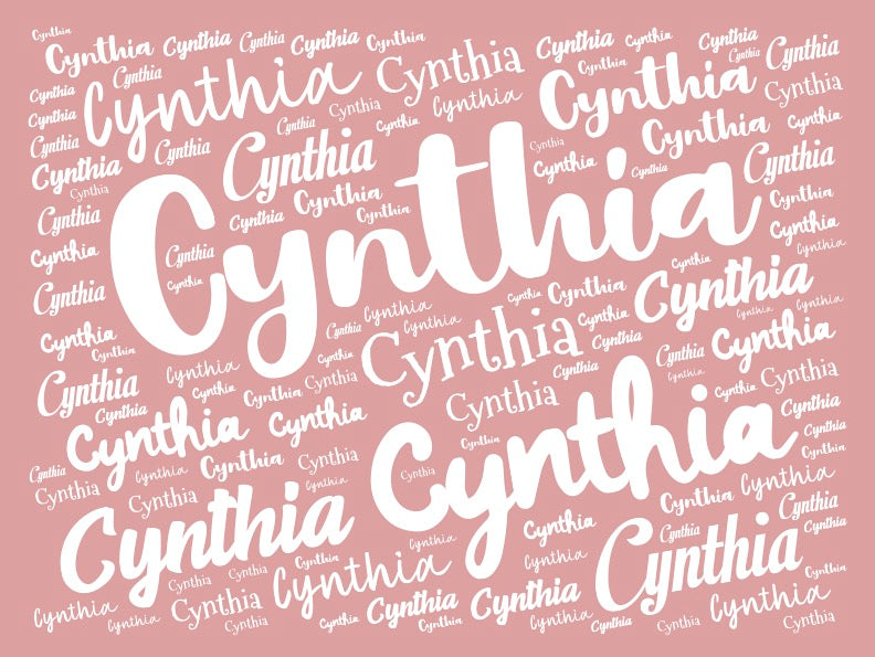 PERSONALIZED DOUBLE SIDE FLANNEL BLANKET| Cynthia