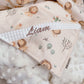 PERSONALIZED 3D MINKY BLANKET| Grassland Lion