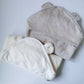 Organic Cotton Teddy Ear Hood Towel- Light Brown