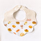 Flower Shaped Bib| HK BREAD WITH SMILEY FACE