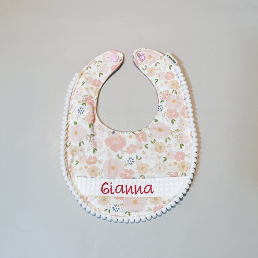 TRADITIONAL BIB| Pink Florals