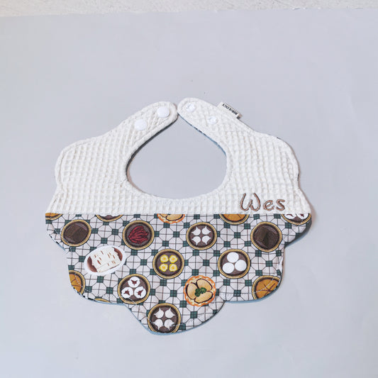 Flower Bib| Dim Sum with Green Brick