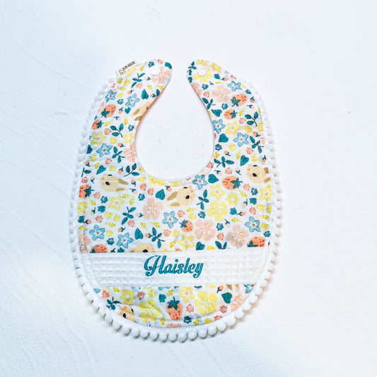 Traditional Bib| White Bunny