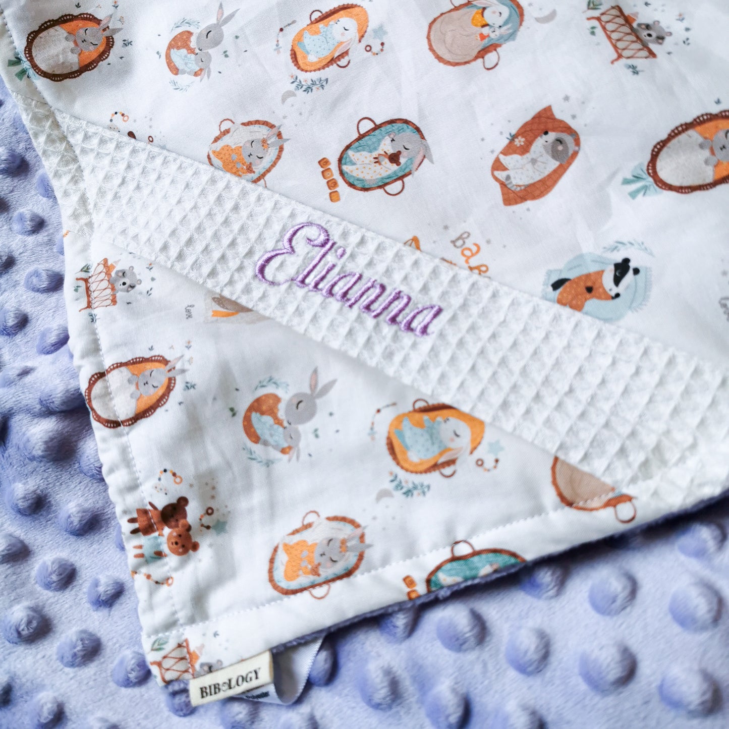 PERSONALIZED 3D MINKY BLANKET| Kokobani [Organic Cotton]