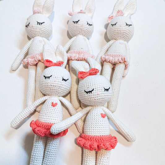 CROCHET RABBIT DOLL made with organic cotton