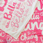 PERSONALIZED DOUBLE SIDE FLANNEL BLANKET| Bella