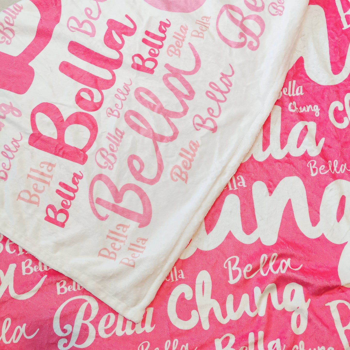 PERSONALIZED DOUBLE SIDE FLANNEL BLANKET| Bella