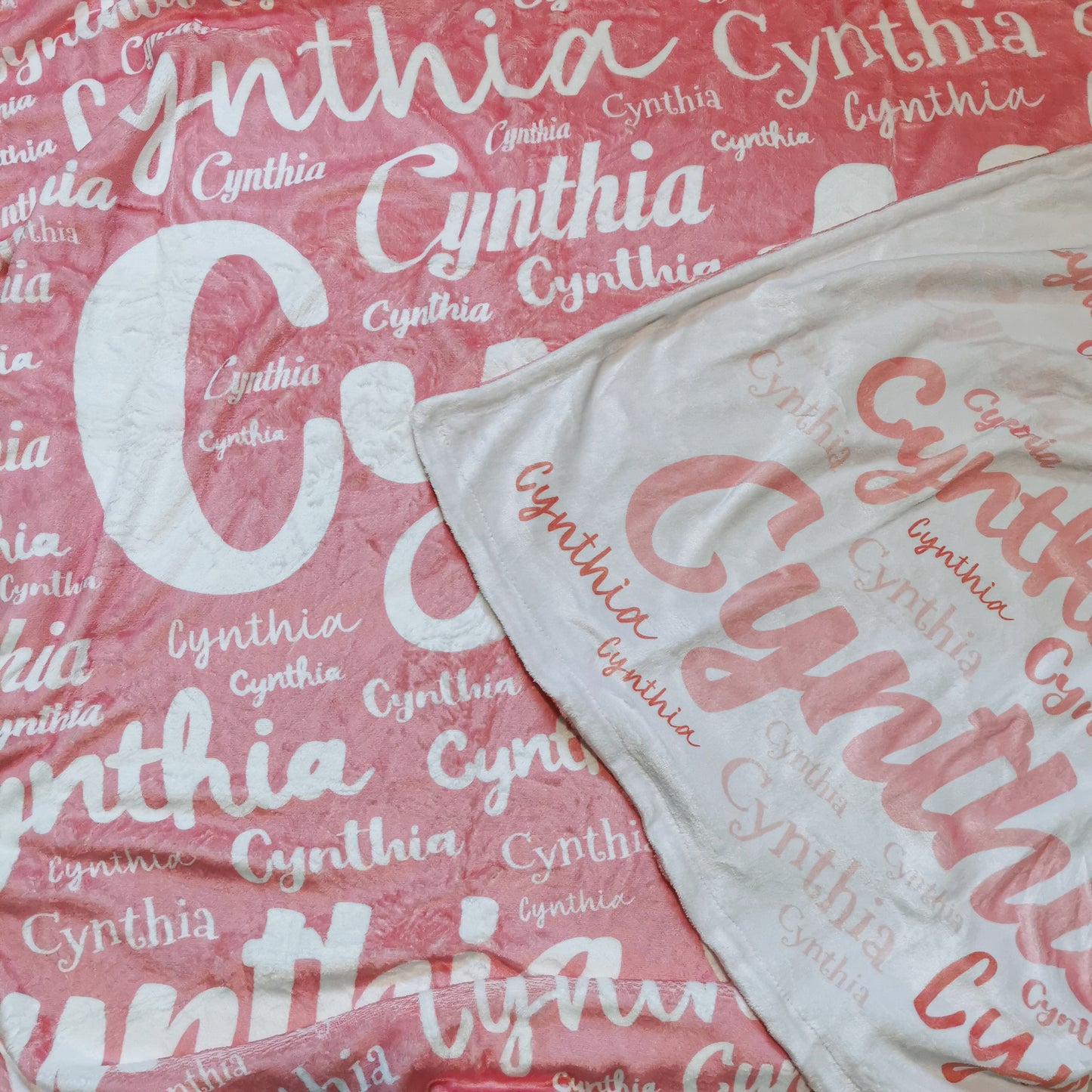 PERSONALIZED DOUBLE SIDE FLANNEL BLANKET| Cynthia