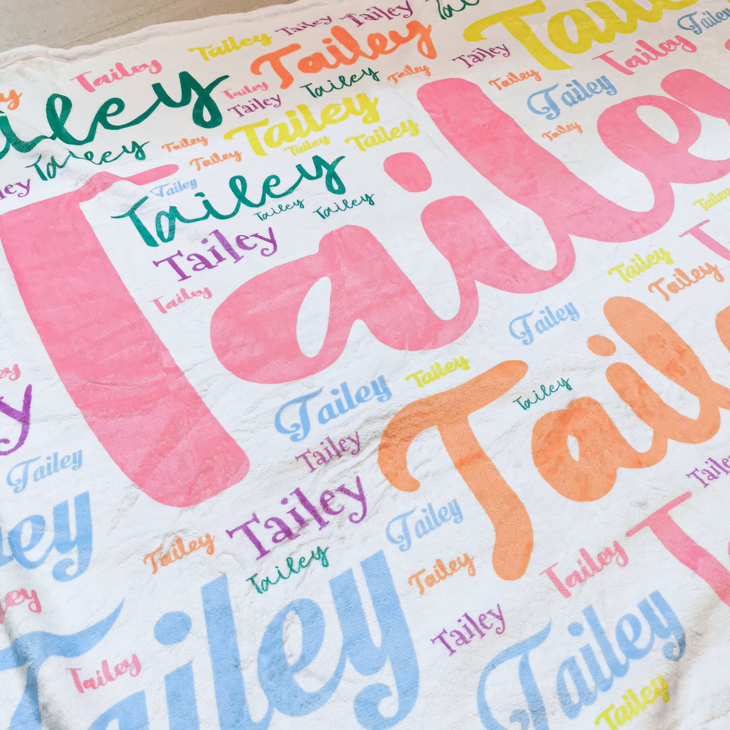 PERSONALIZED DOUBLE SIDE FLANNEL BLANKET| Tailey