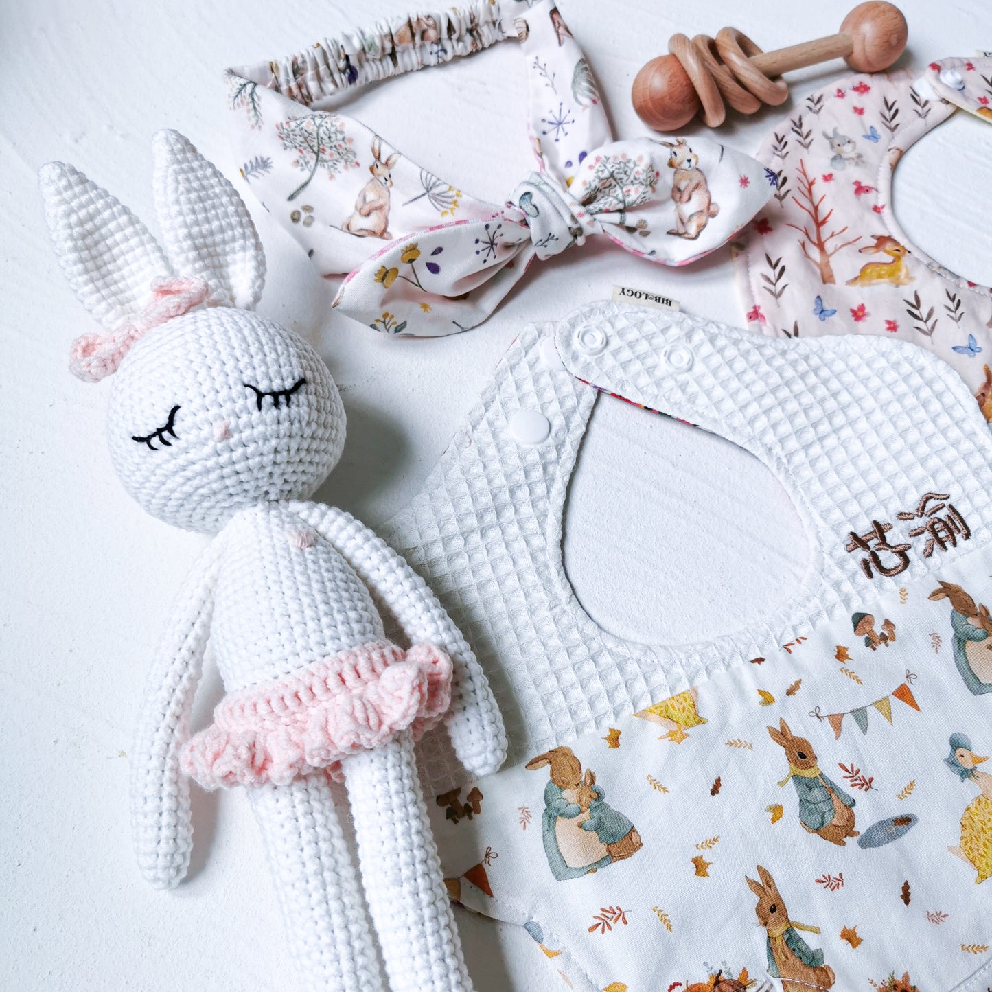 CROCHET RABBIT DOLL made with organic cotton