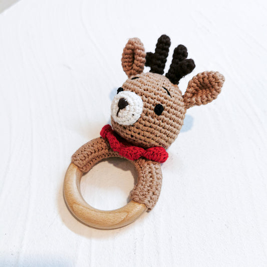 Crochet Rattle| Christmas Deer