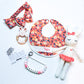 Gift Set| Red Floral Bunny