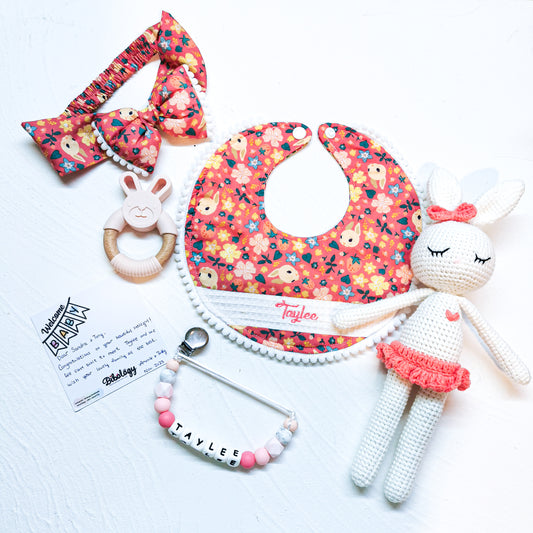 Gift Set| Red Floral Bunny