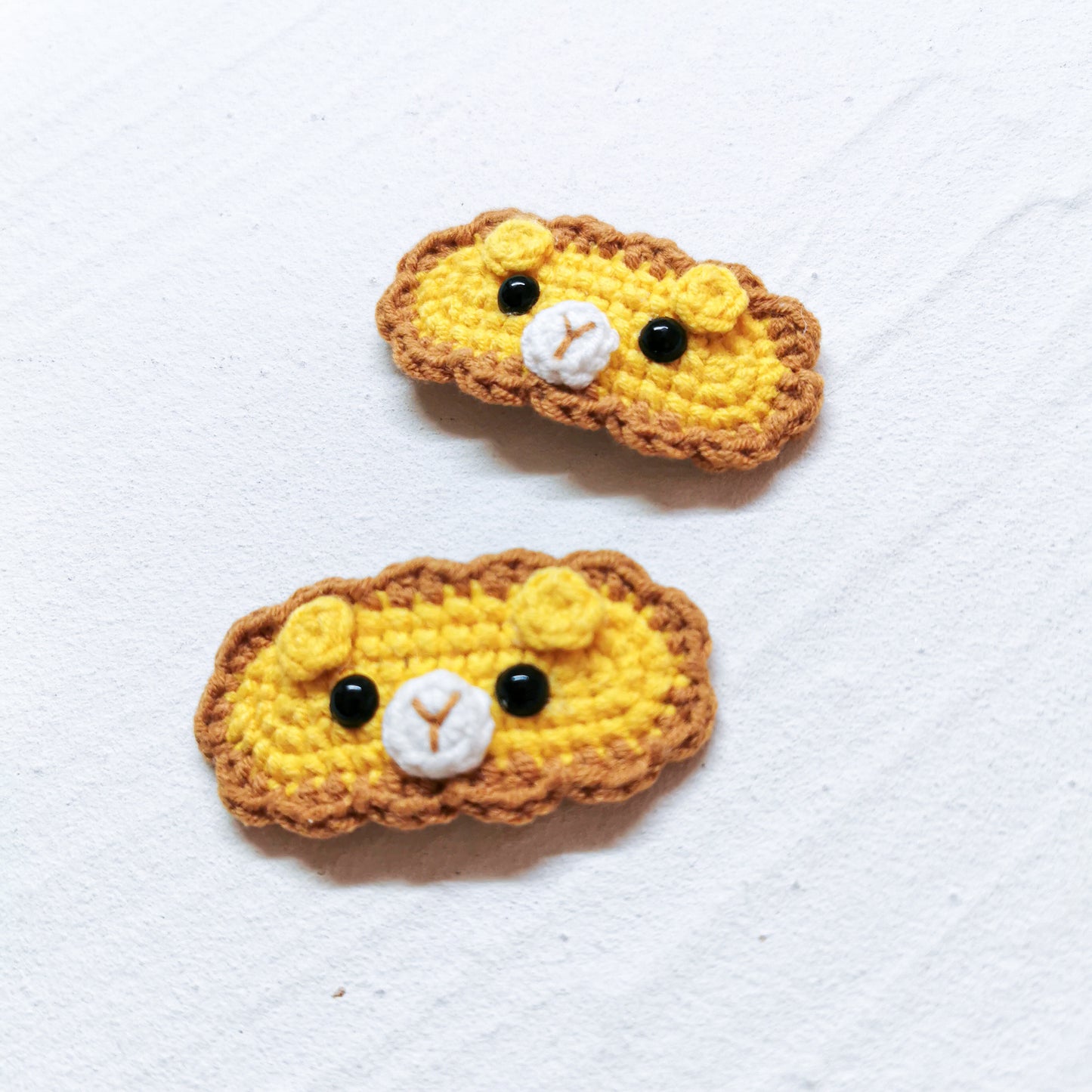 Crochet Hair Clip| Lion