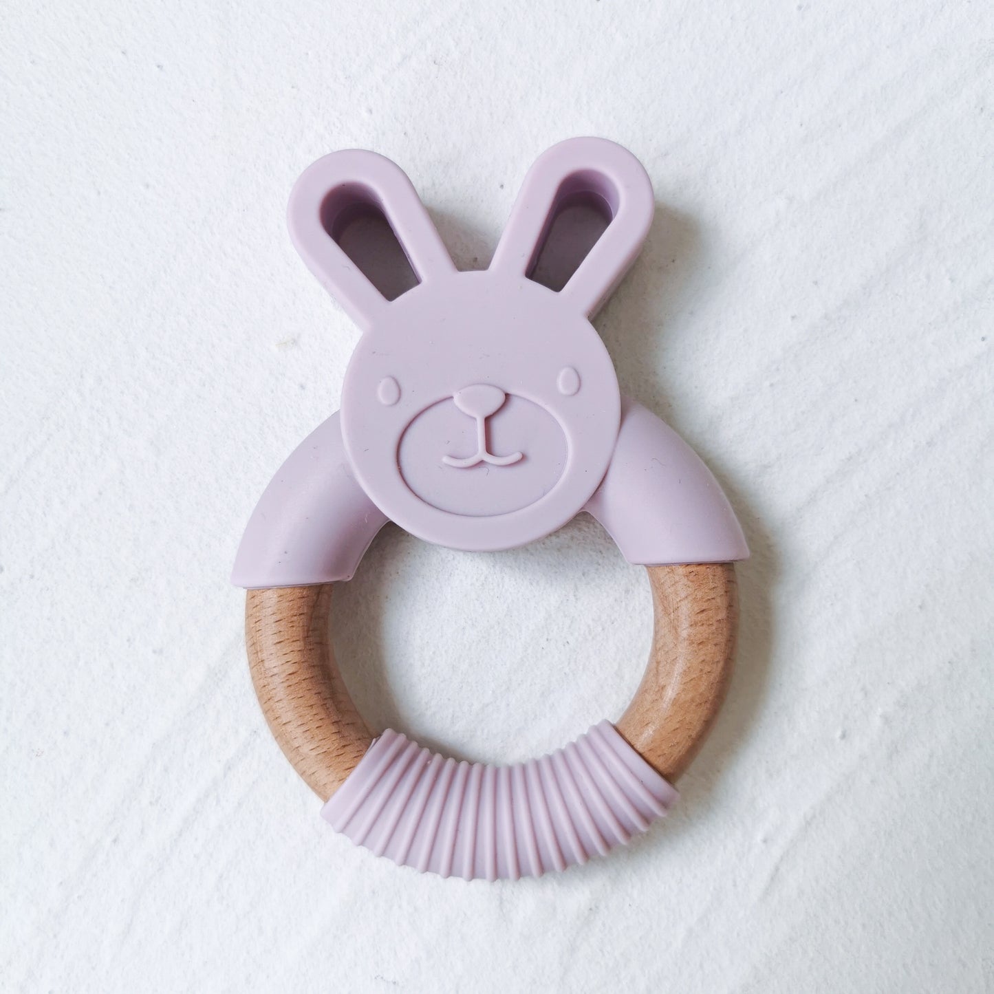 Rabbit Wood Teether- Purple