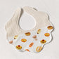 Flower Shaped Bib| HK BREAD WITH SMILEY FACE