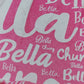 PERSONALIZED DOUBLE SIDE FLANNEL BLANKET| Bella